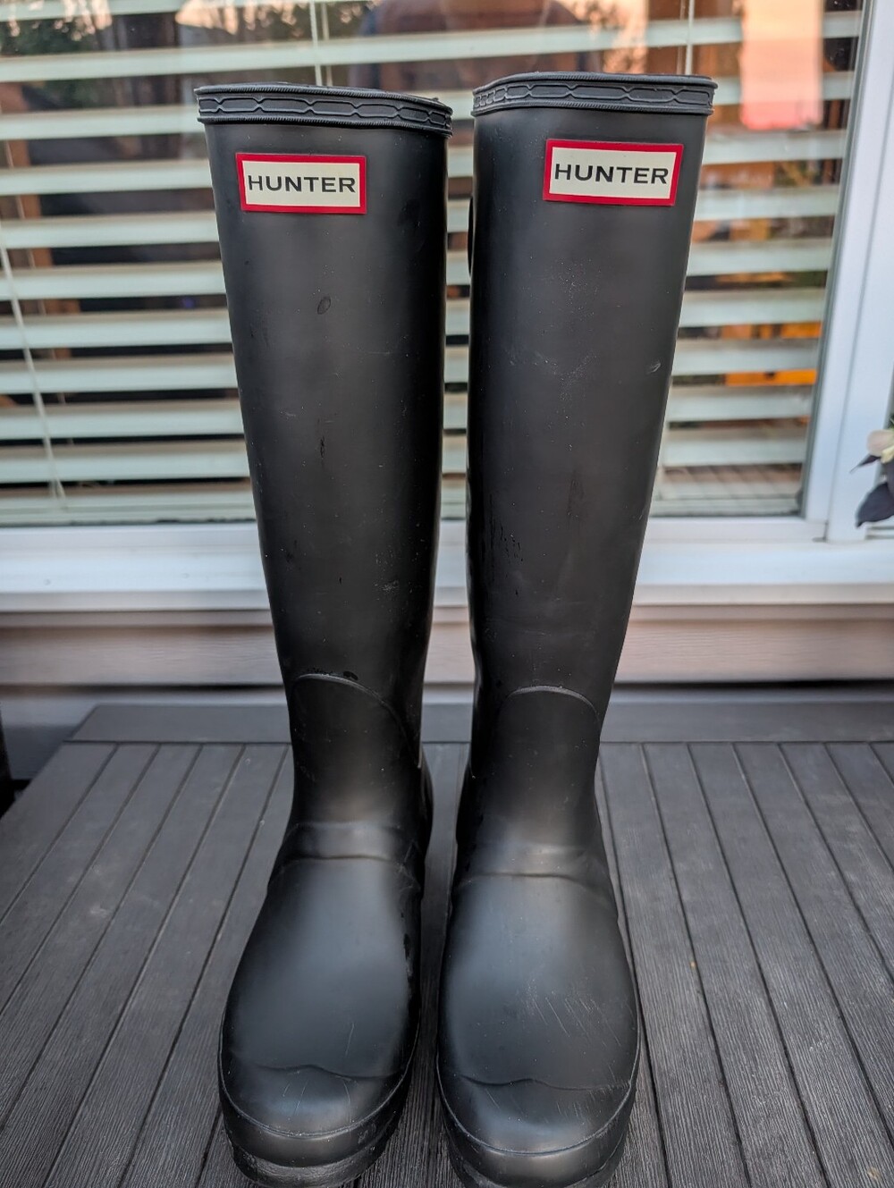 Hunter Tall Black Rain Boots
